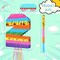 Rainbow Number Piñata for Girls Boys Birthday Foil Number Piñata with Blindfold Stick Confetti for Kids Birthday Anniversary Tie Dye Groovy Party Supplies Decorations Favors(Rainbow)